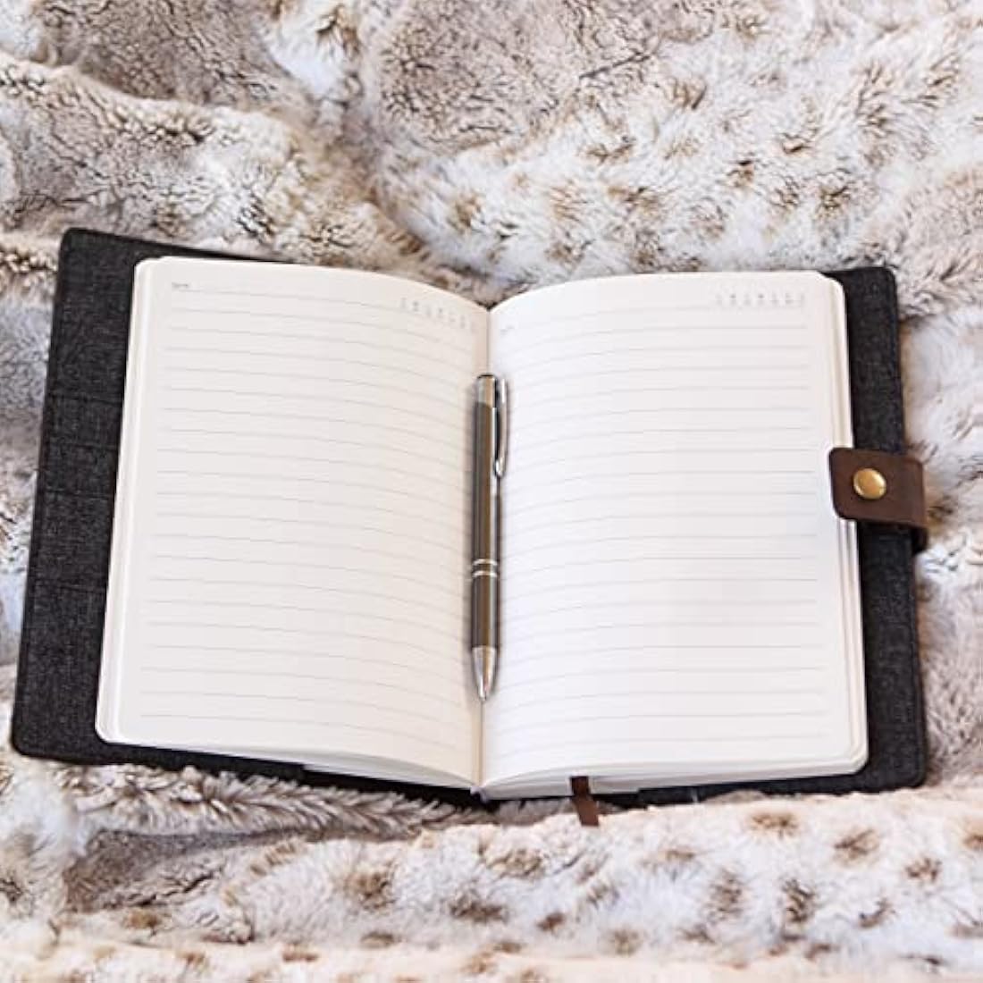 Bucksaw Full Grain Leather Refillable A5 Journal Cover with Pen Loop