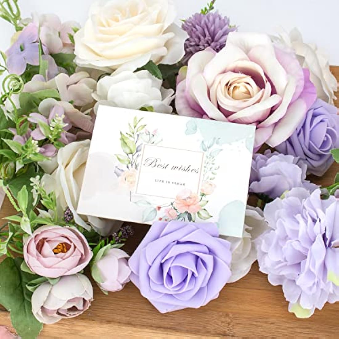 Purple & Dusty Rose Silk Artificial Flowers for DIY Weddings