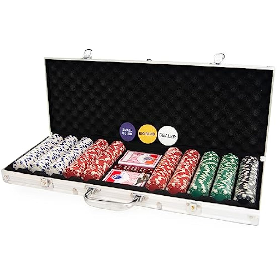 M.Y 500 Piece Texas Hold'em Poker Set | 11.5g Chips & Aluminium Case
