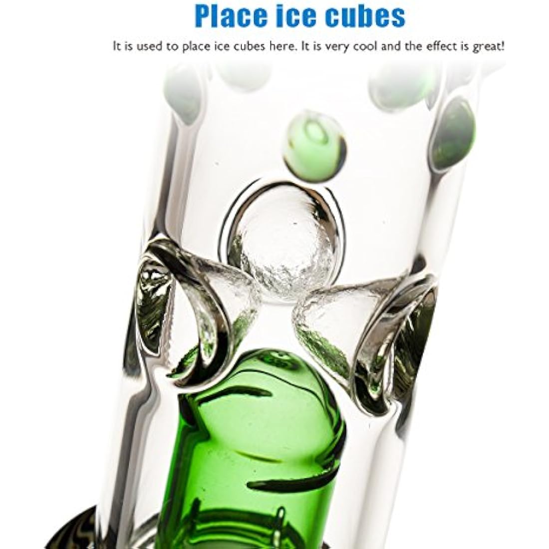Glow in the Dark Glass Beaker Bong | 13.4" Ice Pinch Water Pipe