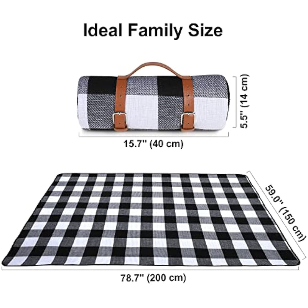 Ben & Bel XL Waterproof Picnic Blanket | 150x200cm Fleece Outdoor Mat