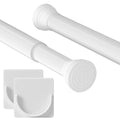 GOOWIN Extendable Shower Curtain Pole | 80-204cm Rustproof Tension Rod