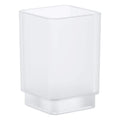 GROHE Selection Cube Glass Toothbrush Holder | Chrome Finish - 40783000