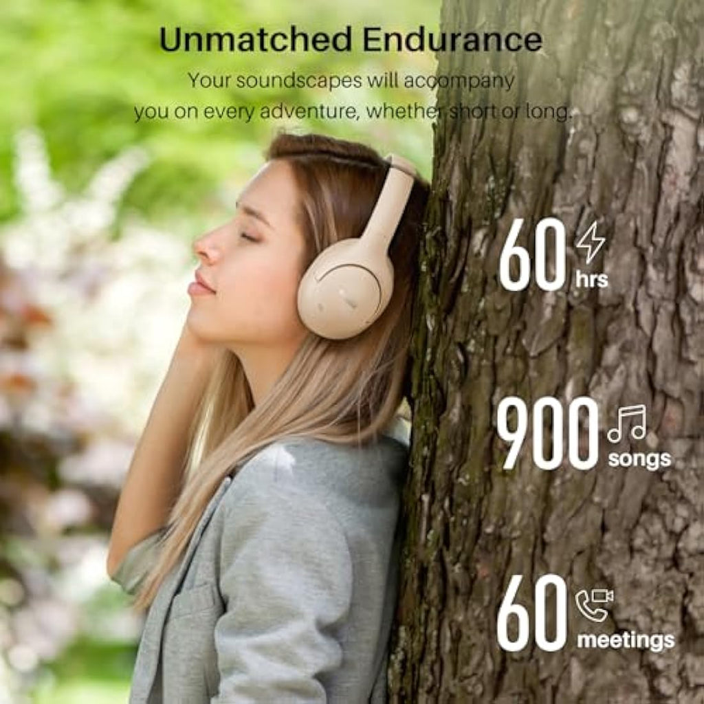 TOZO HT2 Hybrid Active Noise Cancelling Over Ear Wireless Headphones