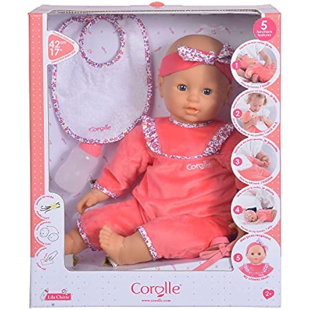 Corolle Mon Grand Poupon Purple Chérie – 42cm Interactive French Doll