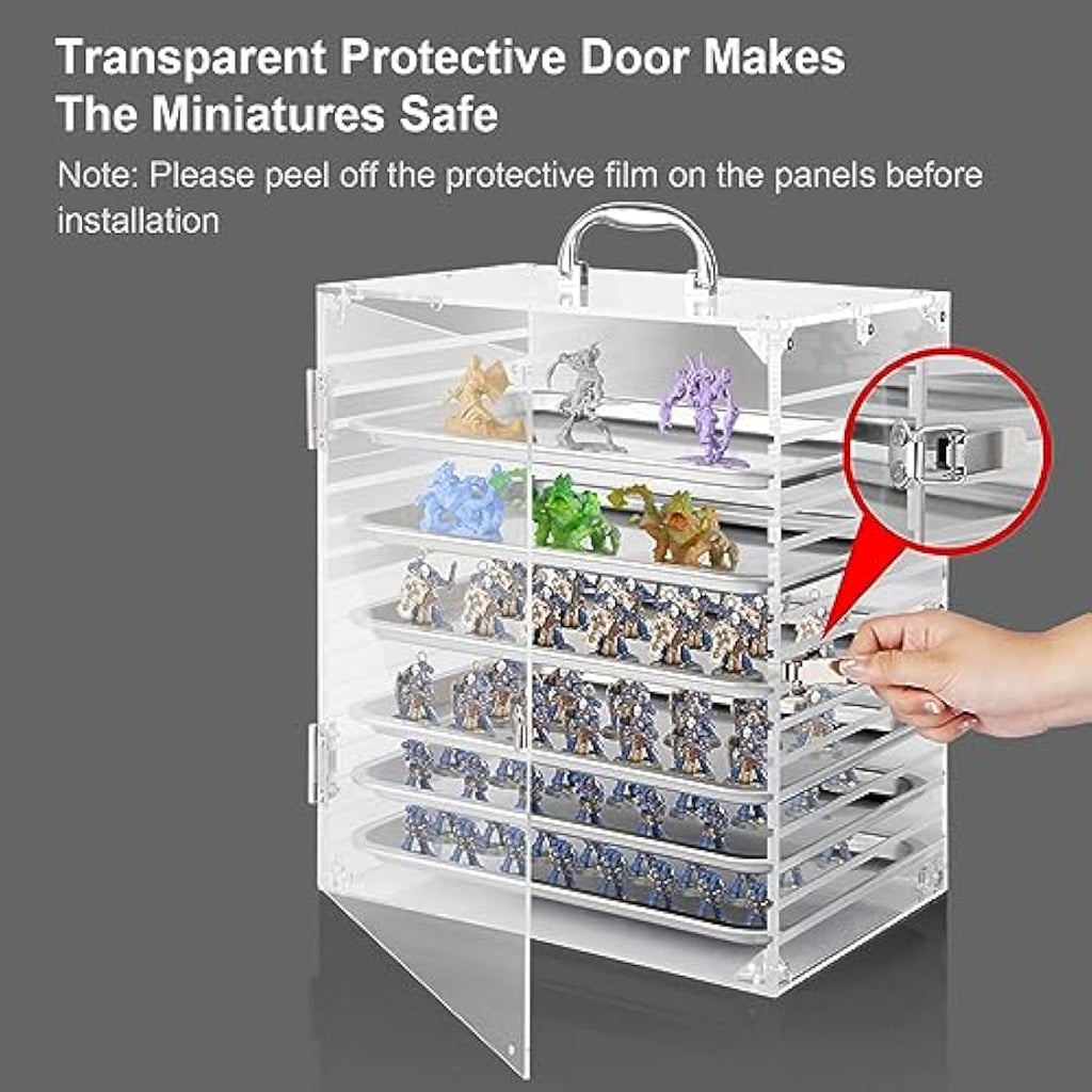 Famard Miniature Storage Case | Clear Acrylic Action Figure Display