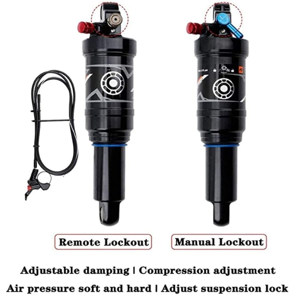 Splumzer MTB Air Rear Shock Absorber | 210mm Manual Lockout – Alloy