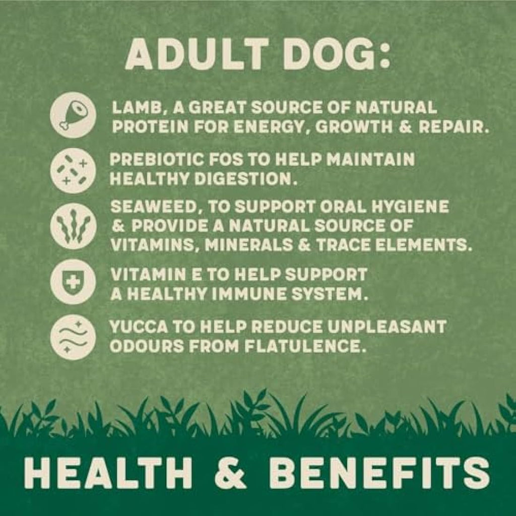 Harringtons Lamb & Rice Dry Dog Food – Natural Adult Kibble 18kg
