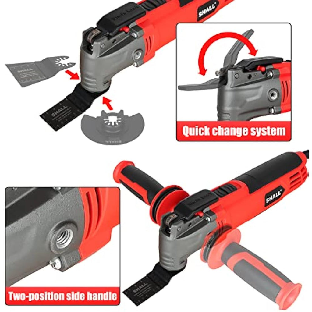 SHALL Oscillating Multitool Kit – 500W Power Tool with 34 Accessories