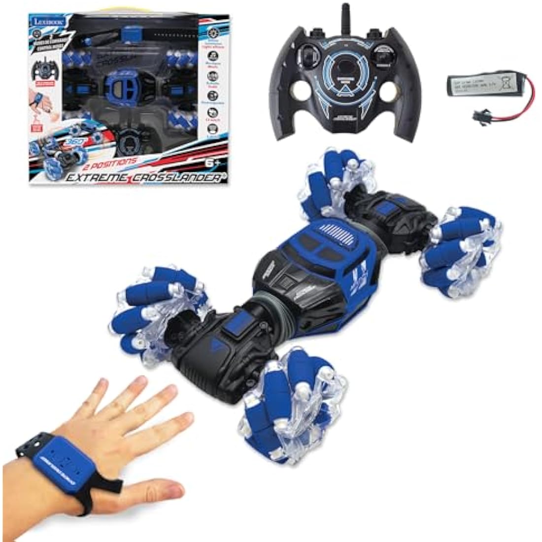 Lexibook Extreme Crosslander RC Car – Gesture Control Off-Road Stunt Toy