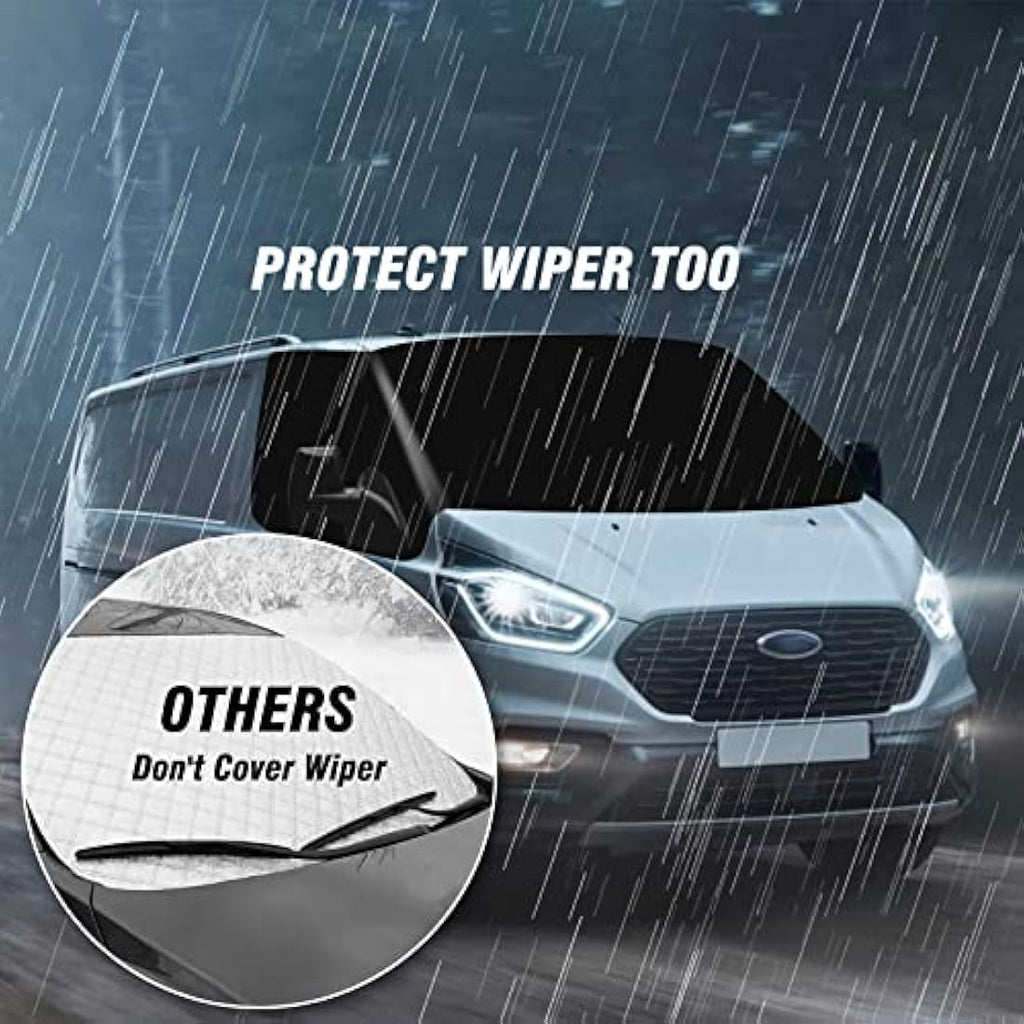 MaxEarn Ford Transit Custom Windshield Cover | 600D Oxford Blackout Wrap