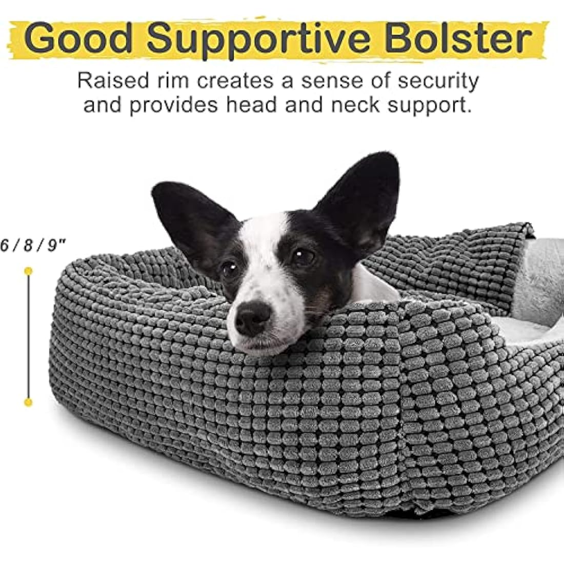 JOEJOY Orthopedic Hooded Dog Bed – Luxury Washable Pet Cave Bed