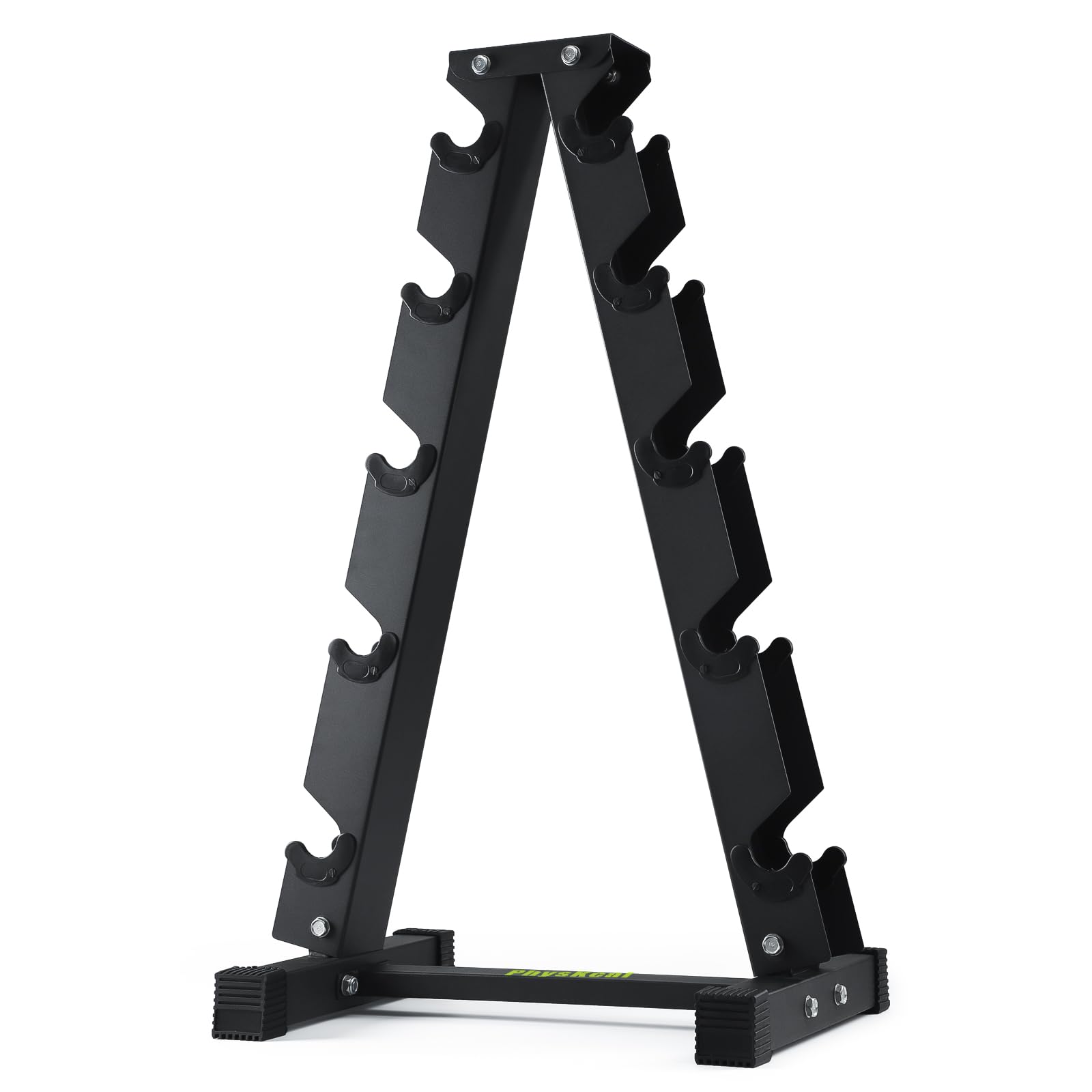 PhysKcal 5-Tier Dumbbell Rack - Heavy Duty Steel 350kg Weight Stand