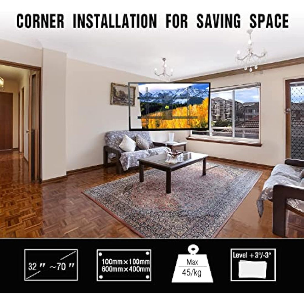 Forging Mount Long Reach TV Wall Bracket | 820mm Full Motion Corner Mount