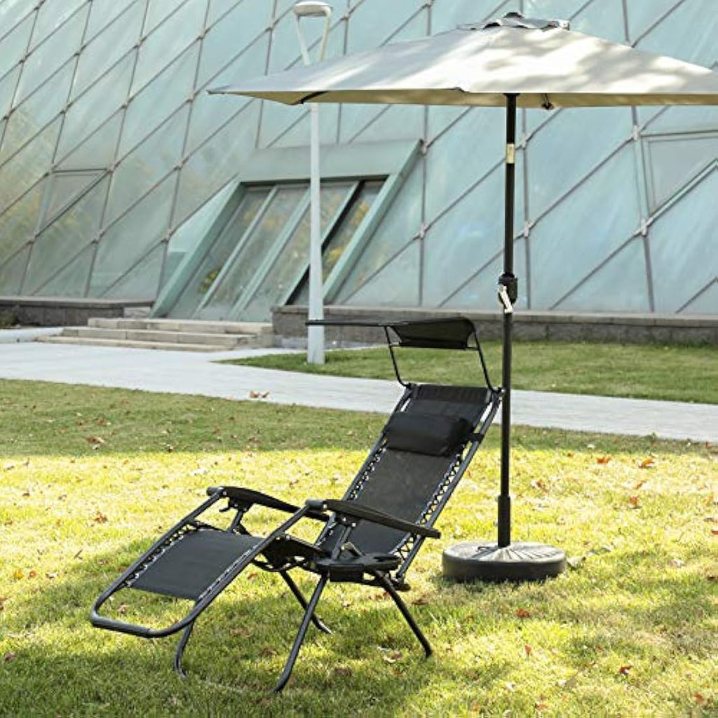 IntimaTe WM Heart Zero Gravity Chair – Folding Garden Sun Lounger