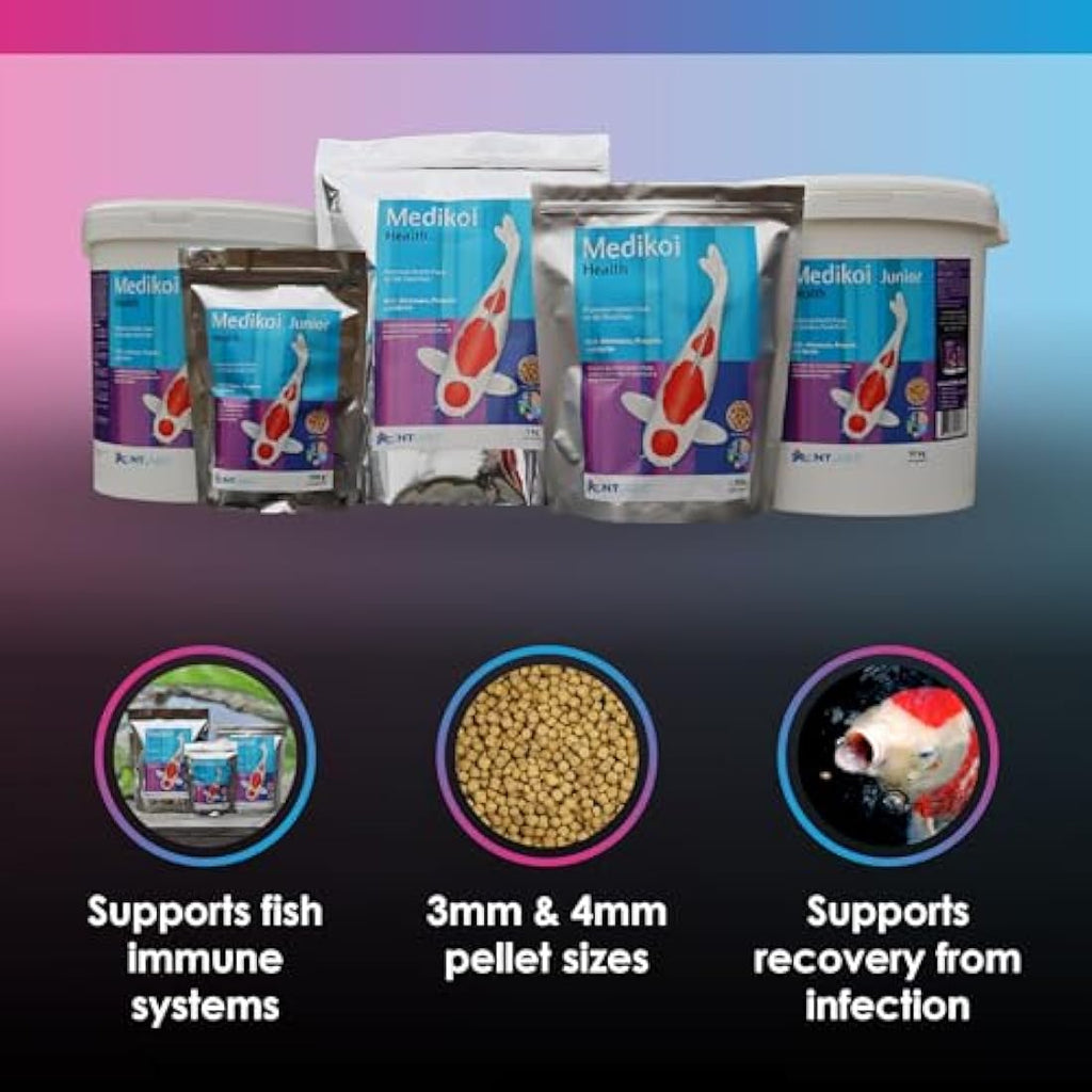 NT Labs Medikoi Health Pond Fish Food with Propolis - 3kg (6mm)