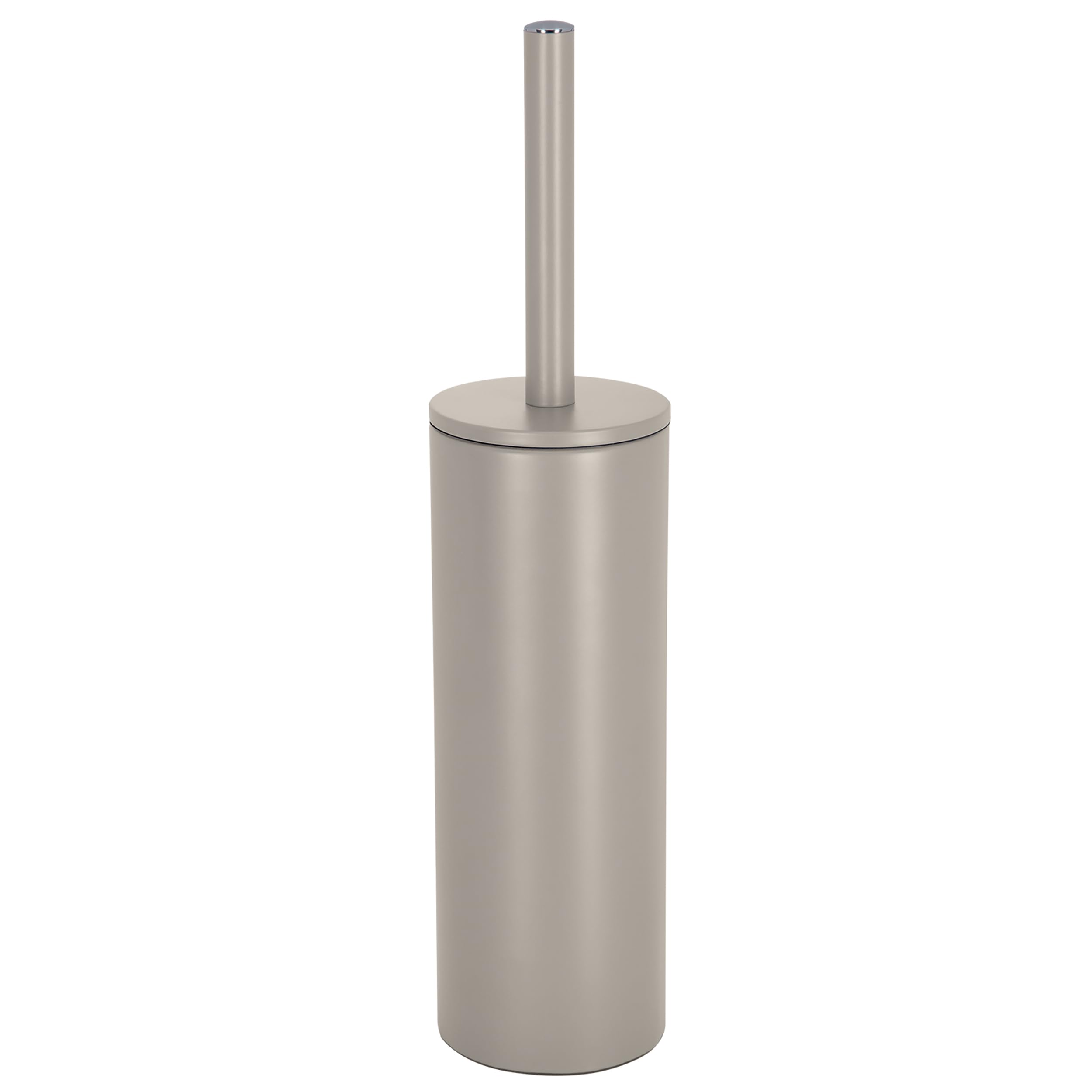 Spirella Akira Toilet Brush & Stainless Steel Holder - Taupe Matte