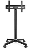 AOKCOS Mobile TV Stand on Wheels - Rolling Trolley for 32-65 Inch TVs