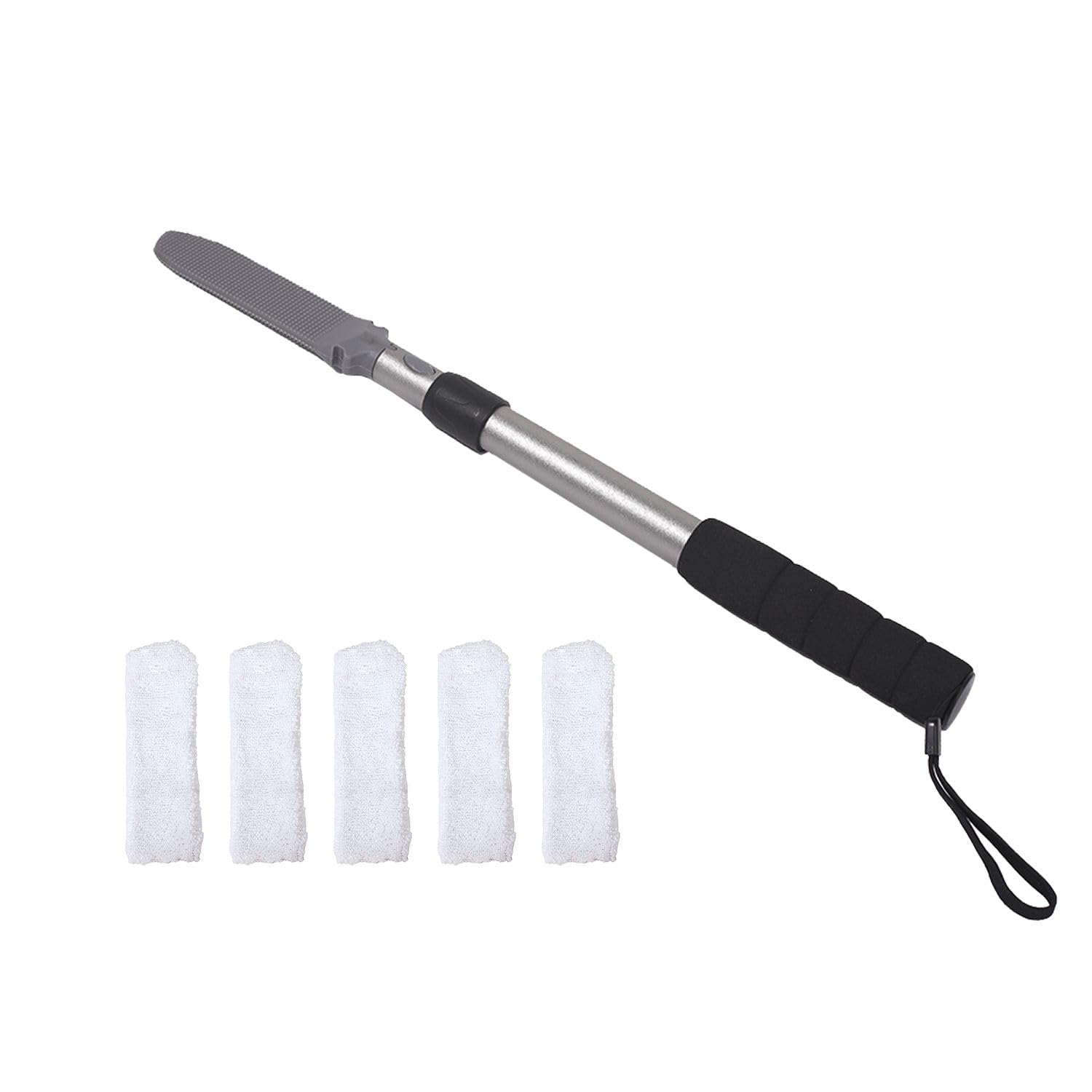EASACE Silicone Toe Cleaner – Long Handle Foot Wash Brush for Seniors