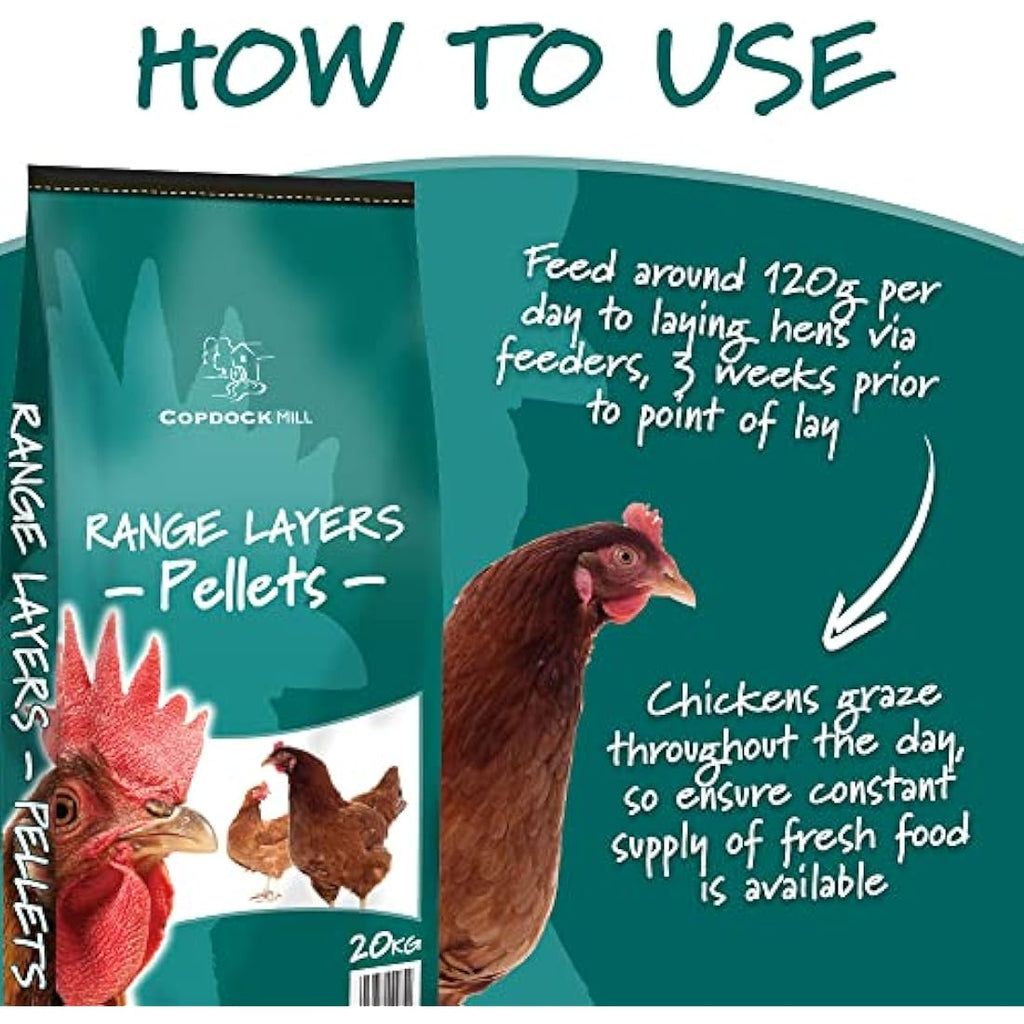 Copdock Mill Layers Pellets 20kg – High Protein Poultry & Chicken Feed