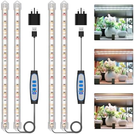 Kullsinss Full Spectrum LED Grow Light Strips for Indoor Plants | 2 Pack