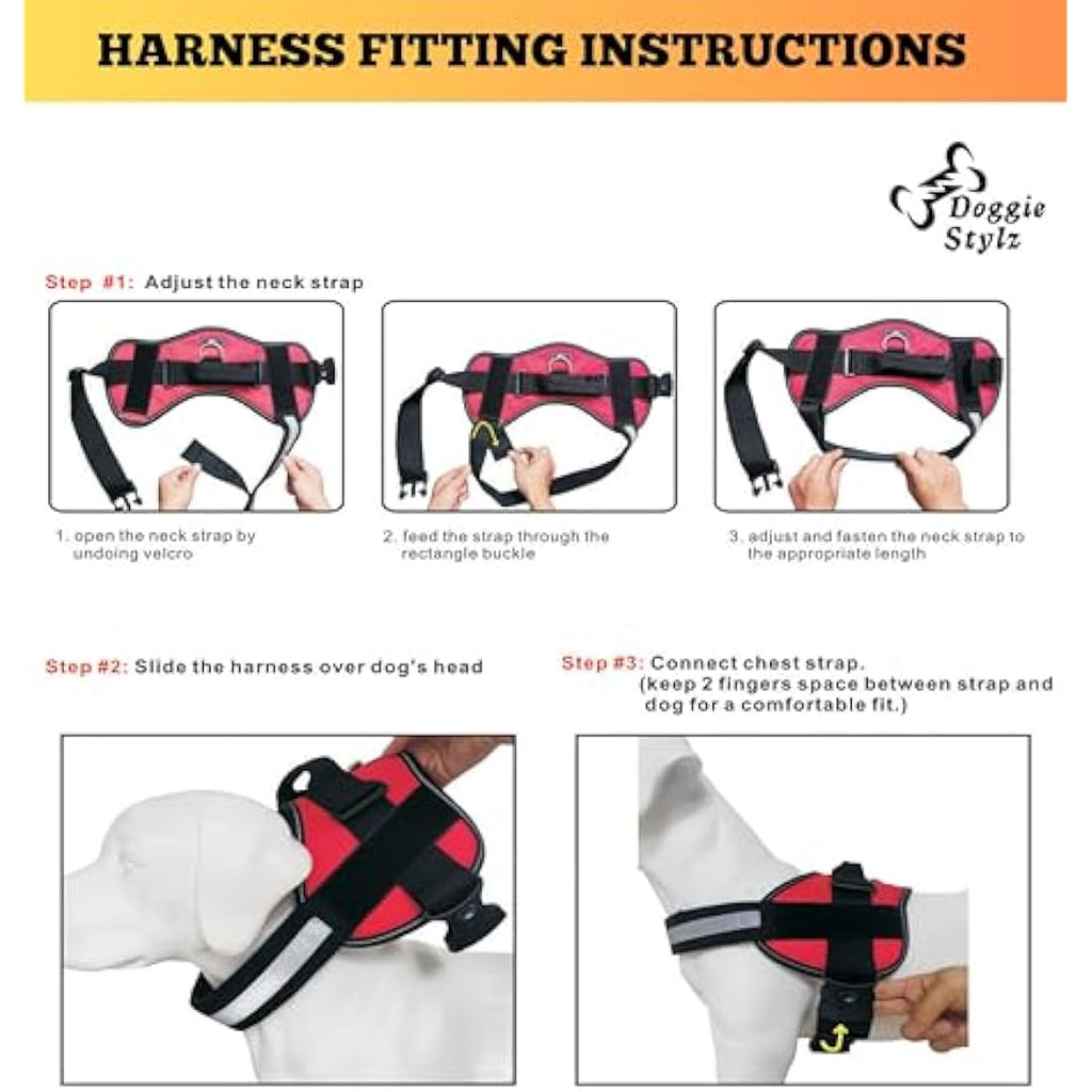 Jolof Store DO NOT PET Dog Vest Harness | Reflective & Adjustable