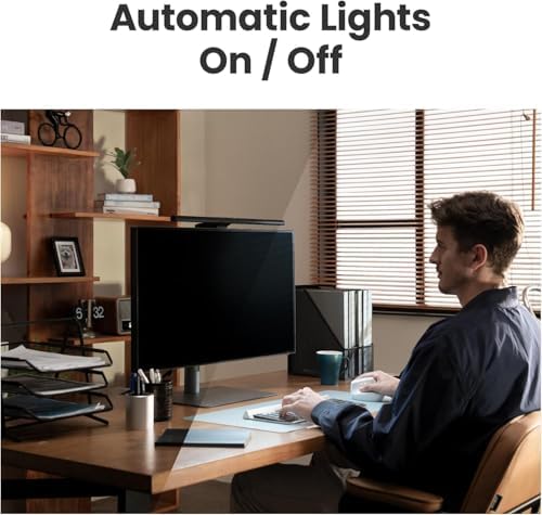 BenQ ScreenBar Pro LED Monitor Light - Silver Eye-Care Desk Lamp