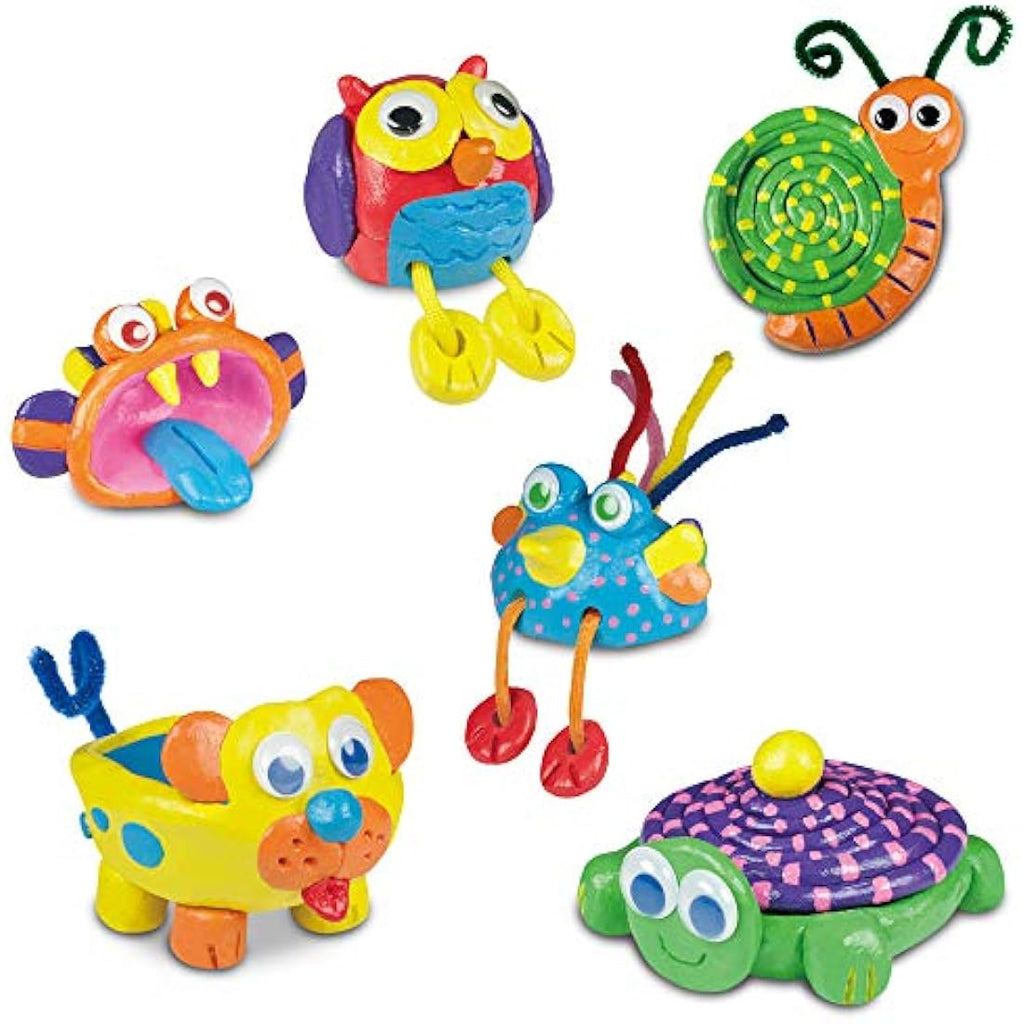 Galt Toys Animal Pottery Kit - Kids Air-Drying Clay Craft Set, Ages 6+
