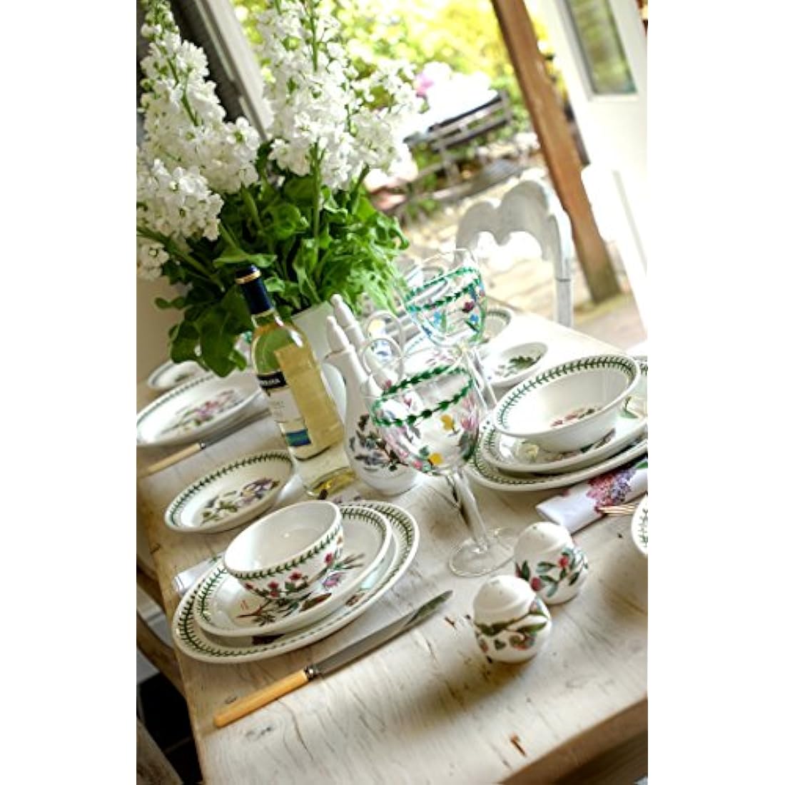 Portmeirion Botanic Garden Stoneware Oatmeal Bowls - Set of 6 | 15cm