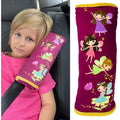 HECKBO Fairy Car Seatbelt Pillow for Kids – Soft Washable Travel Cushion