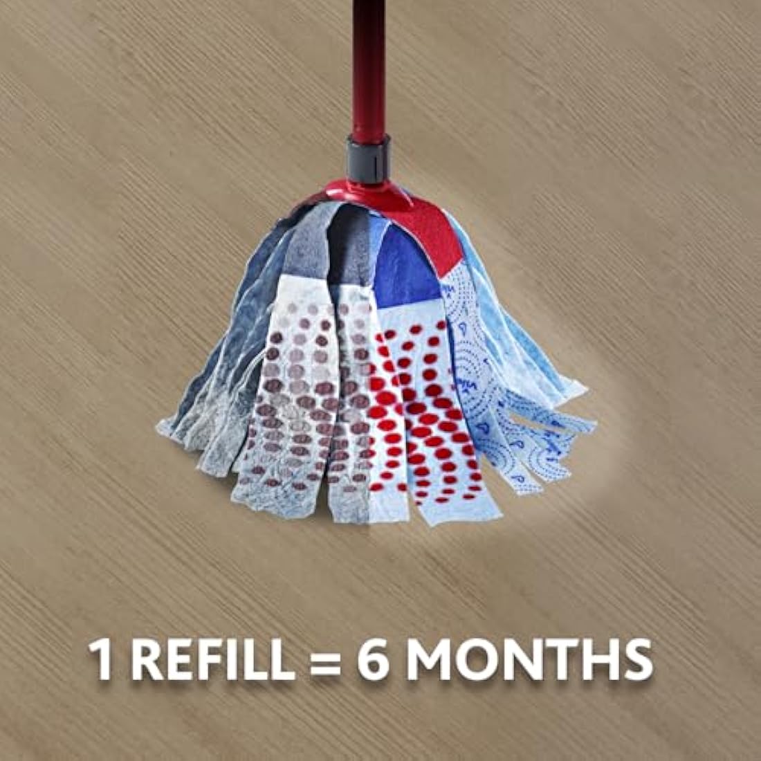 Vileda SuperMocio 3Action XL Mop Refill | Microfibre | Pack of 2