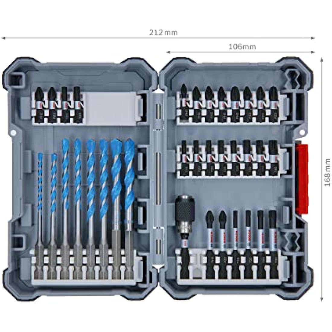 Bosch Professional 35pc MultiConstruction Drill and Impact Bit Set