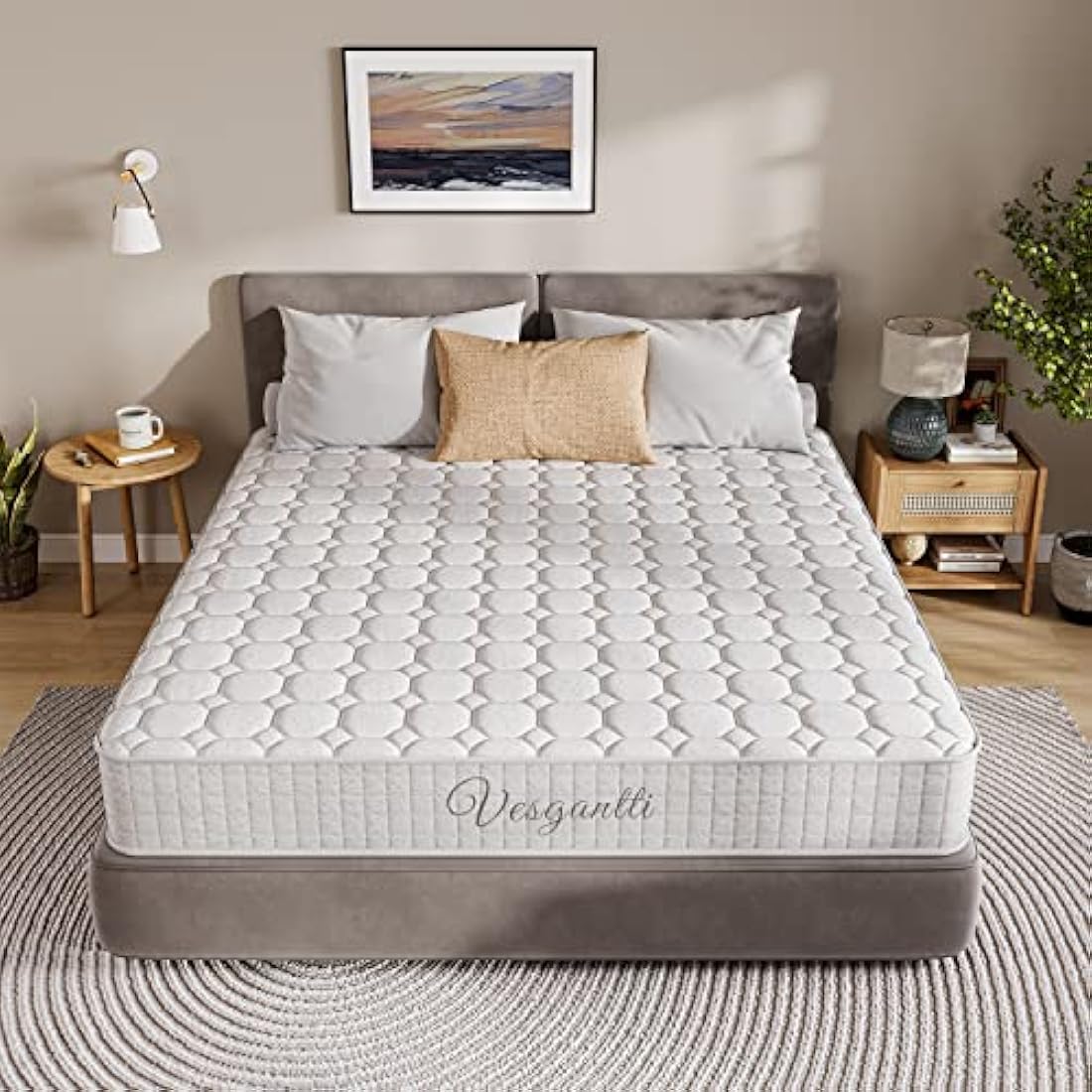 Vesgantti 3FT Single Hybrid Mattress | 10 Inch Memory Foam & Pocket Spring