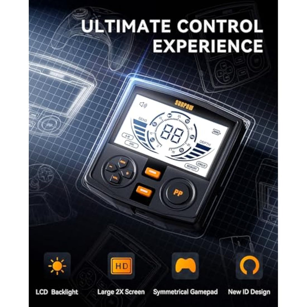 SUNPOW Professional Metal Detector – Waterproof IP68 Coil & 5 Modes
