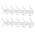 MEIJO Coat Hooks Wall Mounted, Coat Rack Wall Mounted Stainless Steel with 6 Hooks Heavy Duty Coat Hooks for Door, Bedroom, Bathroom, Kitchen