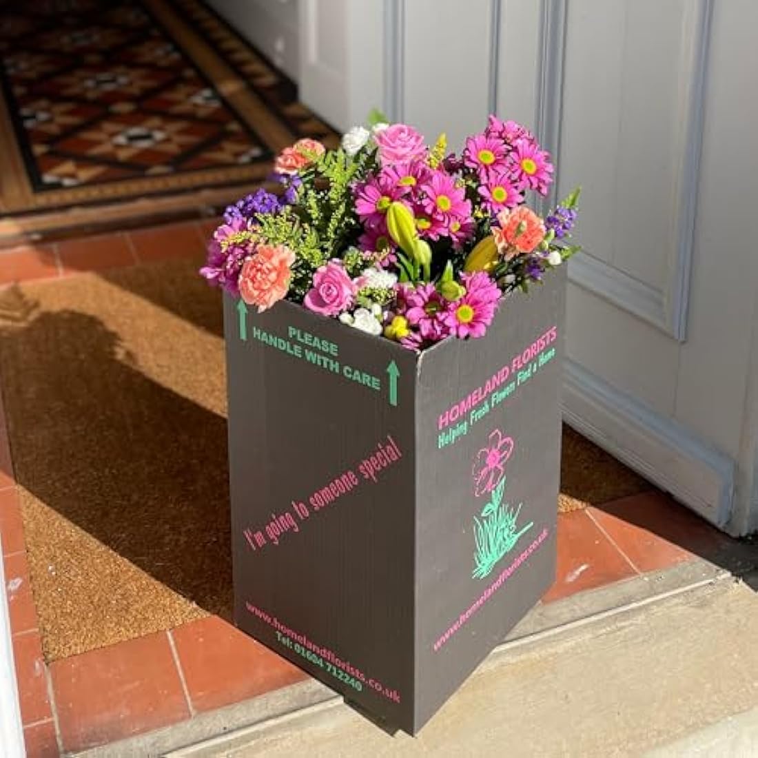 Jolof Store Pink Mixed Fresh Flower Bouquet | Roses & Lilies Gift