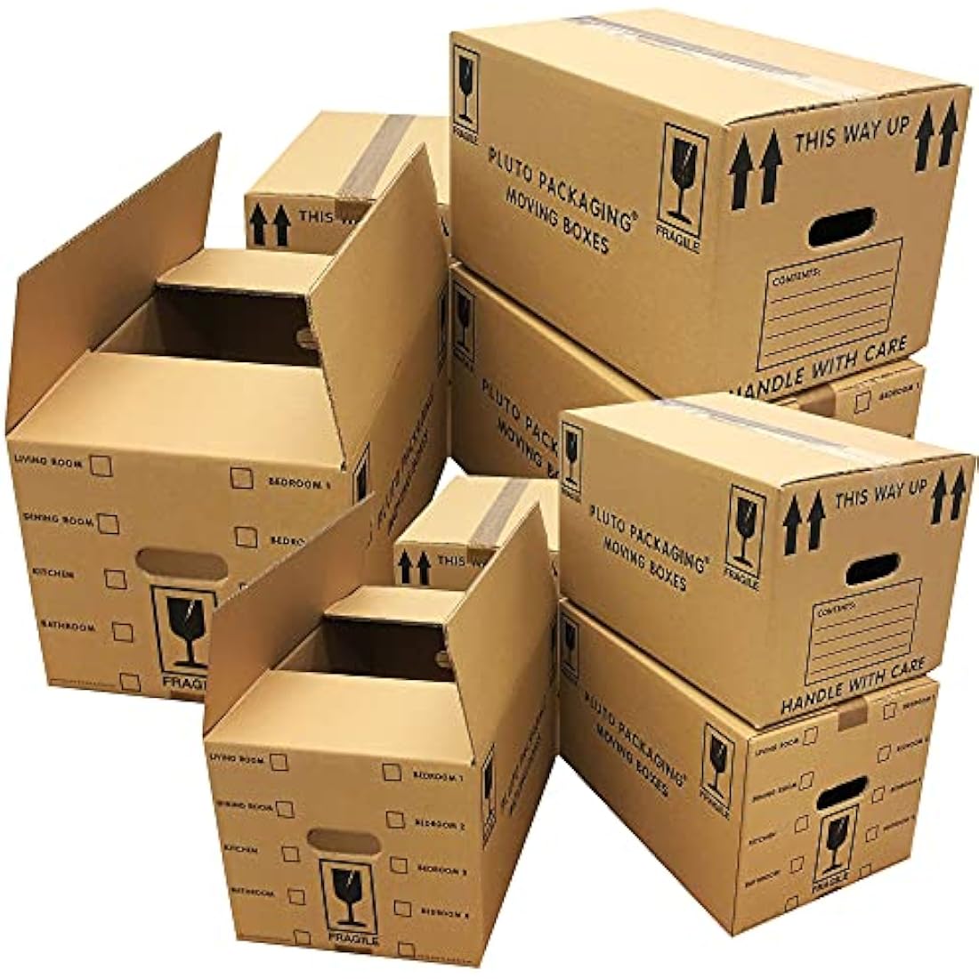 Large Cardboard Moving Boxes - 44L Packing Pack of 40