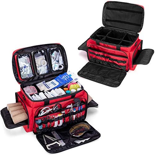 Trunab First Aid Bag – Professional EMT Trauma Bag with Dividers