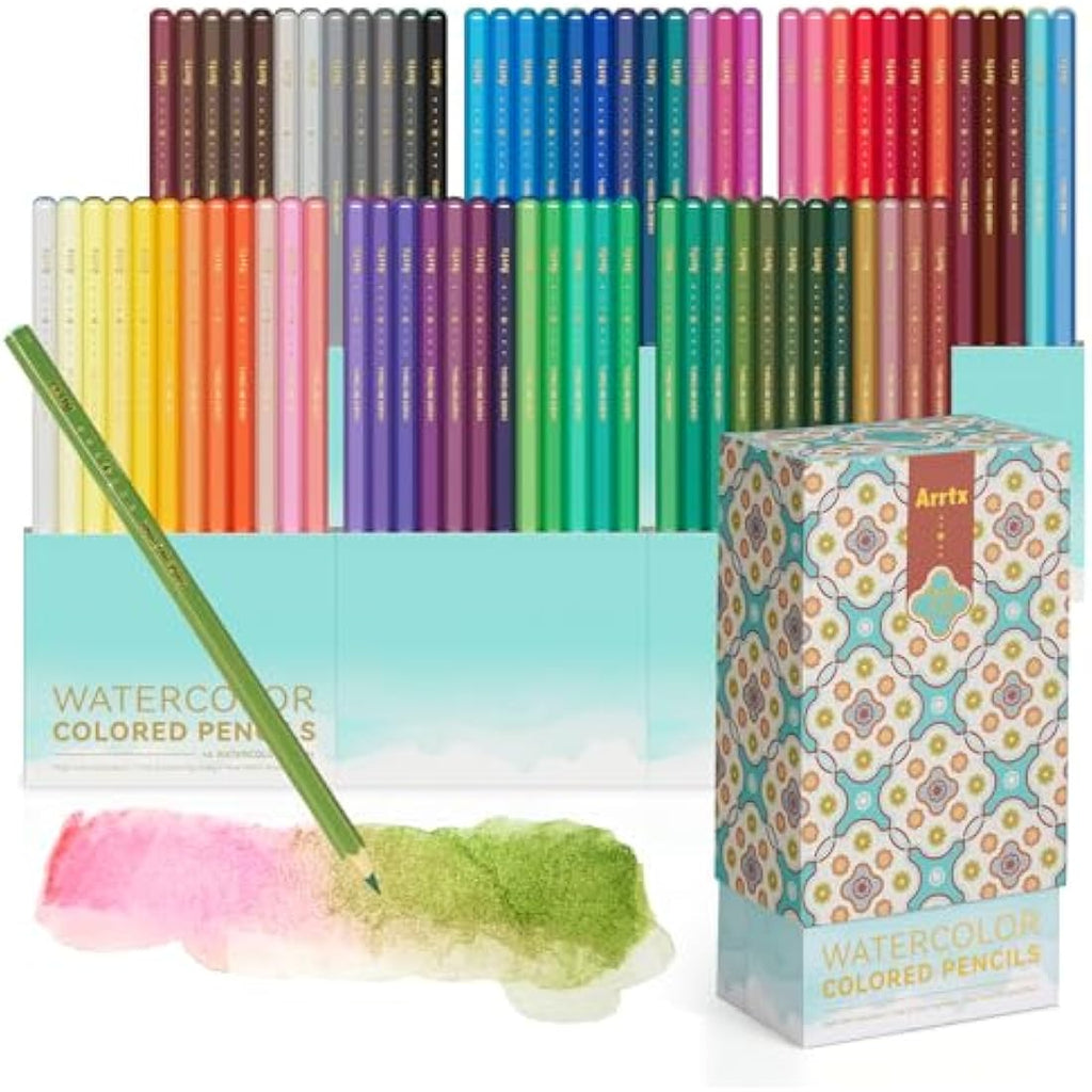Arrtx 72 Watercolour Pencils Set – Water-Soluble Art Pencils with Case