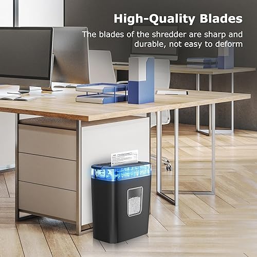 Bonsaii Micro-Cut Paper Shredder | 6-Sheet P-4 High Security (C261-D)
