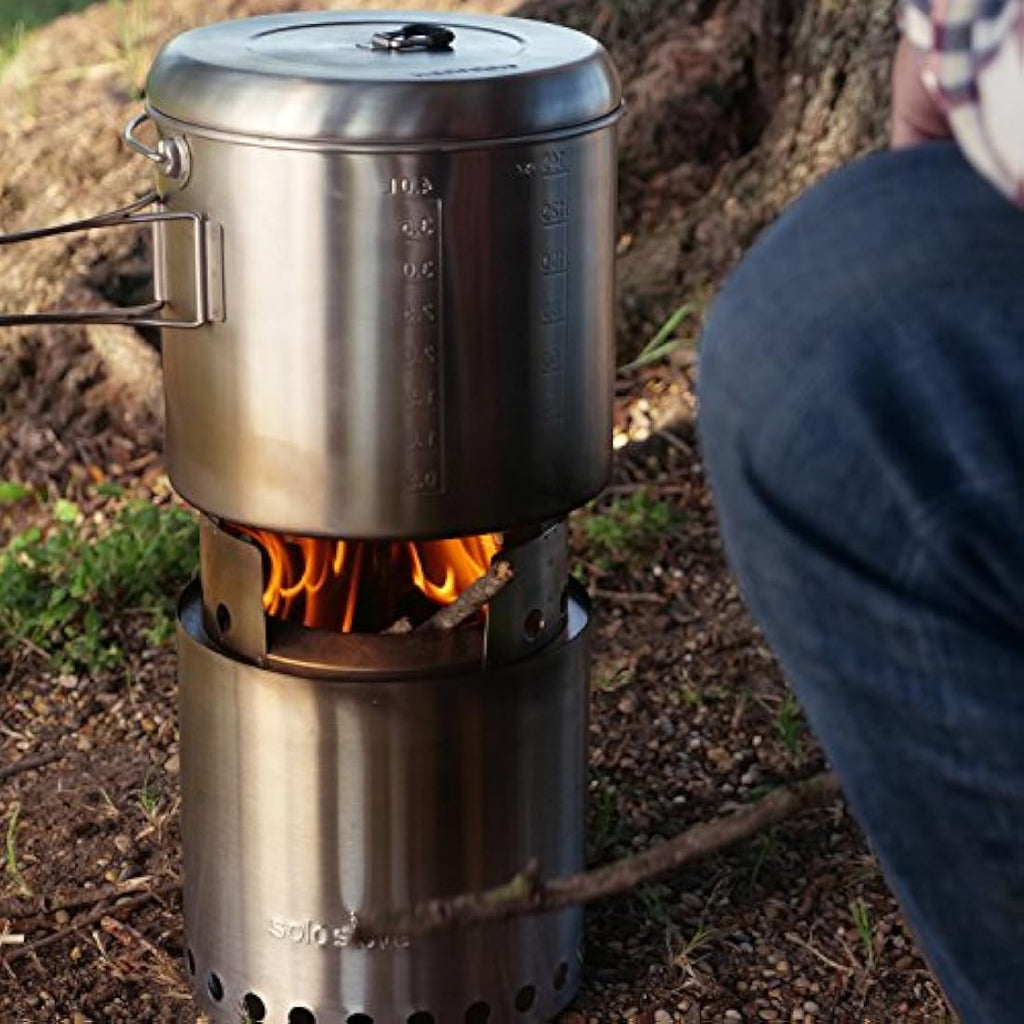 Solo Stove 4L Stainless Steel Backpacking Pot with Nylon Sack