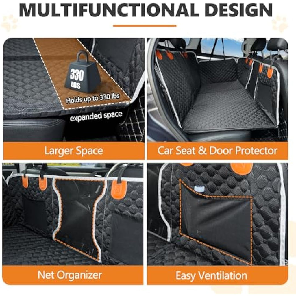 Dog Car Seat Cover – Waterproof Pet Hammock for SUV & Truck