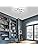EIDISUNY Modern 3-Circle LED Ceiling Light – 36W Cool White 6000K Silver