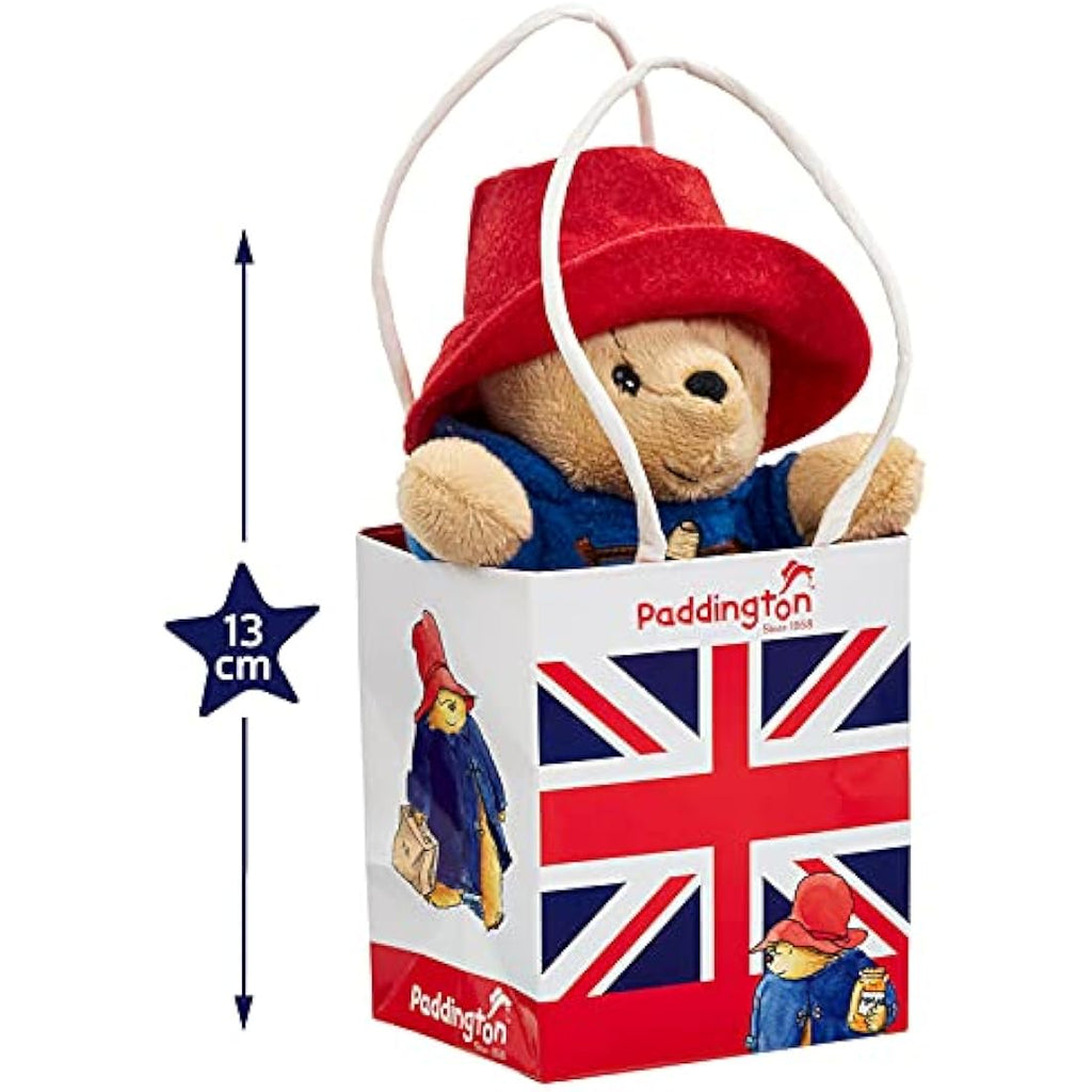 Rainbow Designs Paddington Bear Soft Plush Toy with Union Jack Bag