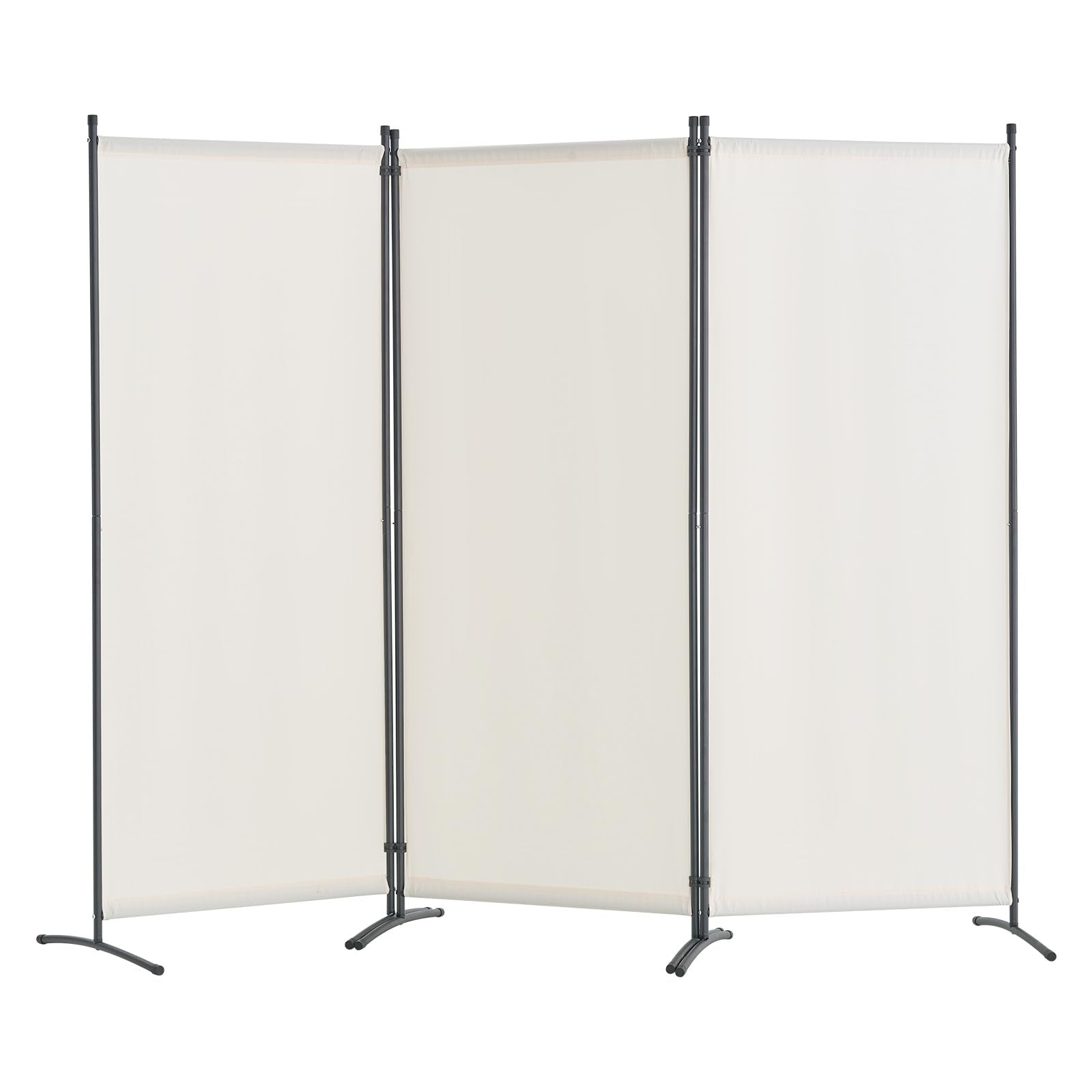 VEVOR 3-Panel Room Divider | Folding Fabric Privacy Screen, White