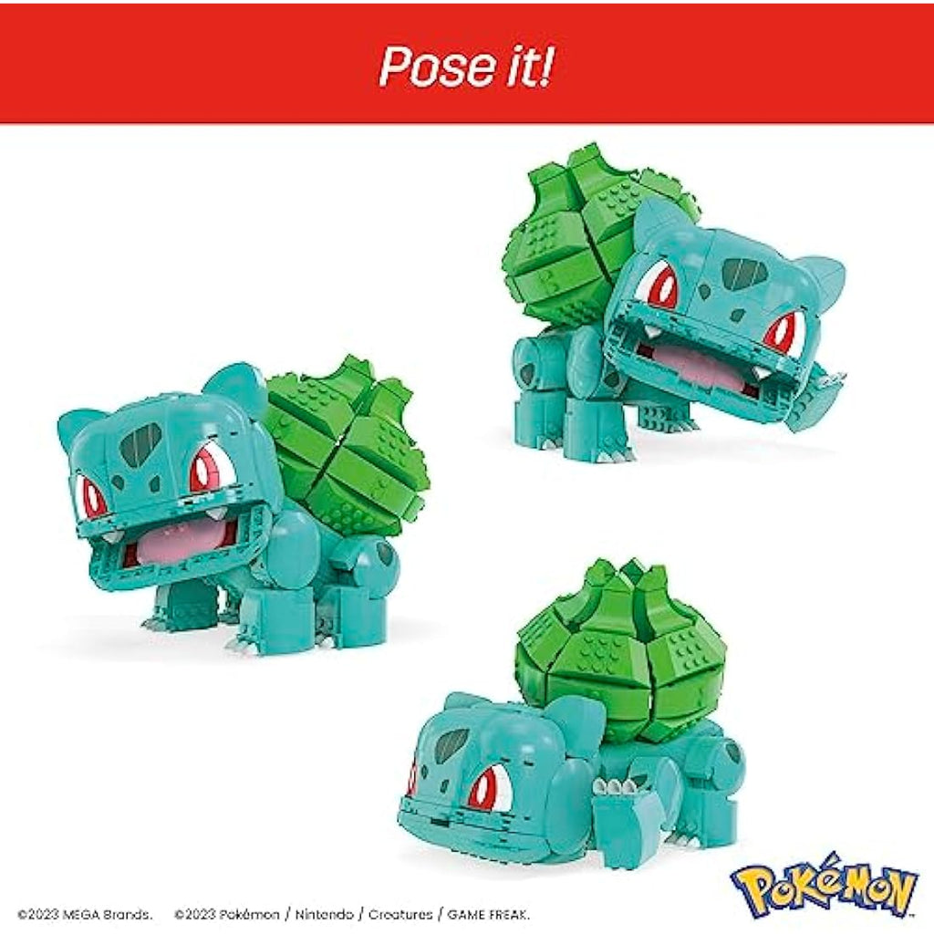MEGA Pokémon Jumbo Bulbasaur Building Set – 355 Piece Poseable Figure