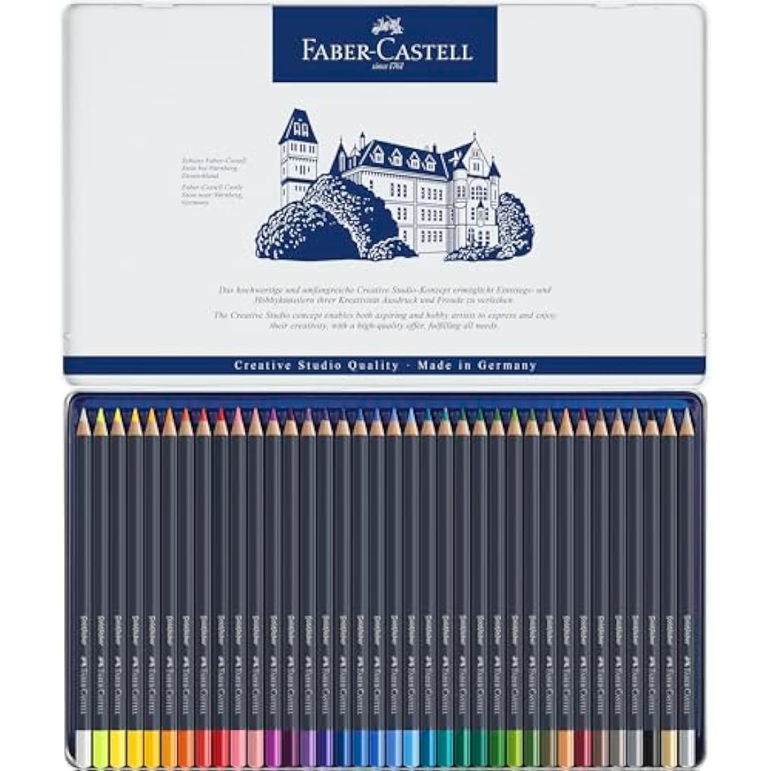 Faber-Castell Goldfaber Colour Pencil Set of 36 with A4 Sketch Pad