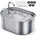 Petace Stainless Steel Cat Water Fountain | 3.2L Quiet Pet Dispenser