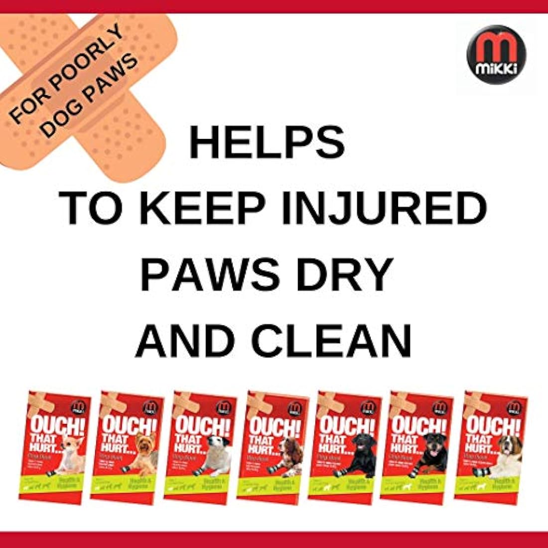 Mikki Protective Dog Boot – Weatherproof Injured Paw Cover – Size 2