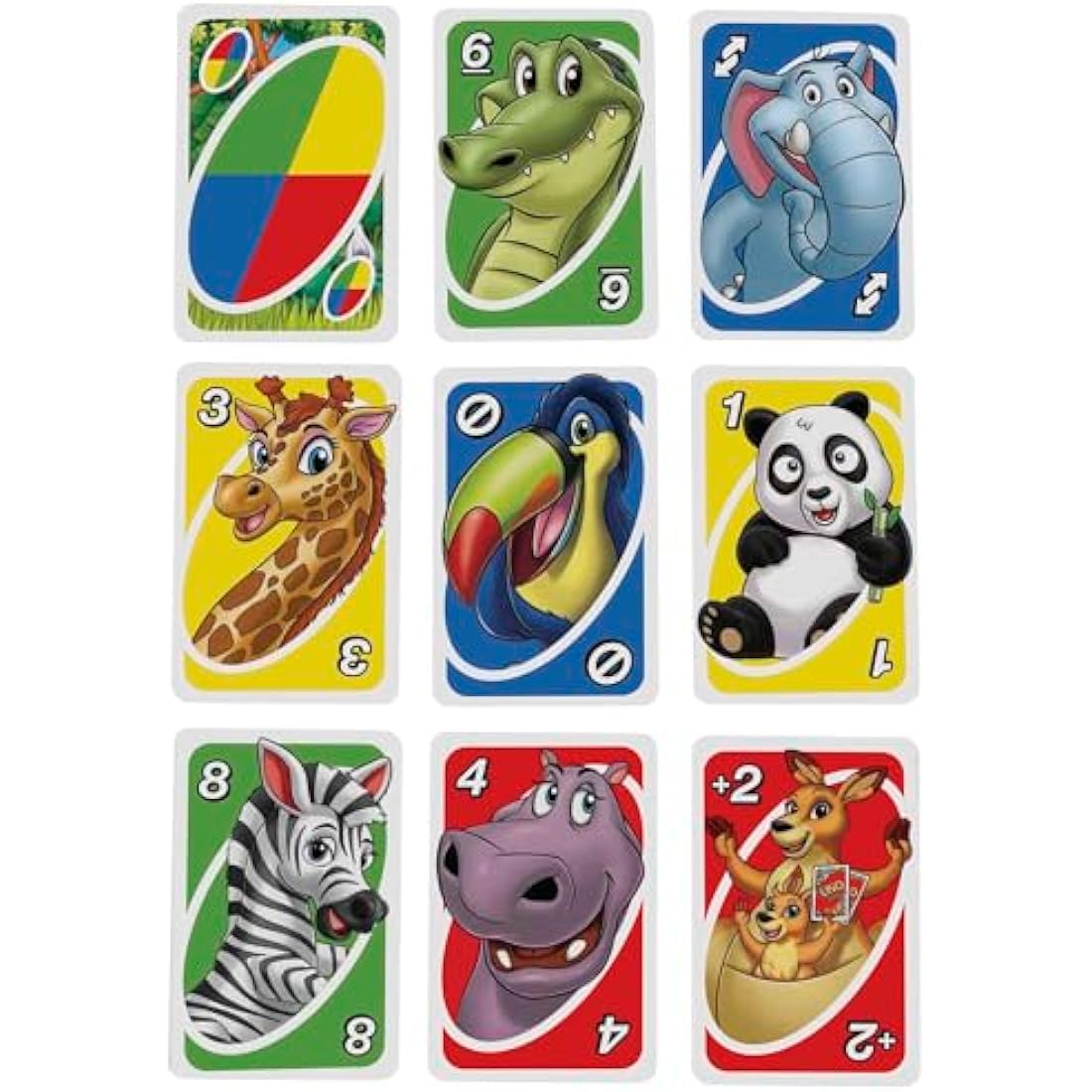 Mattel UNO Junior Card Game for Kids – Animal Matching Educational Toy